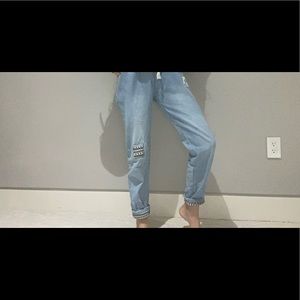 Mom Jeans w/ Cute Patches